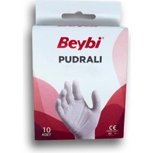 1001 Pudralı Lteks Eldiven - 10'luk Kutu