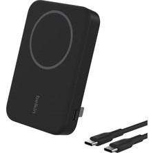 Belkin Boostcharge Pro Kablosuz Powerbank 8000MAH, Qi2, Magsafe Uyumlu Taşınabilir Şarj Cihazı + Dah