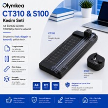 Olymkea CT310 Kağıt Kesme Makinesi + S100 Köşe Kesici Seti