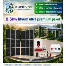 8.5kw Ultra Premium Lityum Güneş Enerji Sistemi Paketi