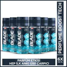 Blade Cool Fresh Erkek Alüminyumsuz Deodorant 6x150 Ml Hızlı Kurur, Leke Bırakmaz