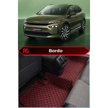 Škoda Enyaq Bordo Renk 8d Diamond Premium Havuzlu Deri Oto Paspas