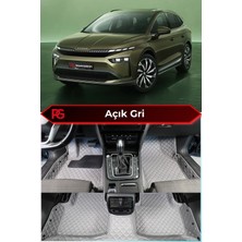 Škoda Enyaq Açık Gri 8d Diamond Premium Havuzlu Deri Oto Paspas
