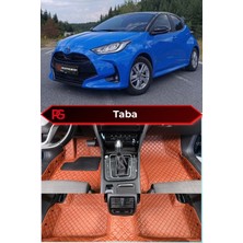 Toyota Yaris Hybrid Taba Renk 8d Diamond Premium Havuzlu Deri Oto Paspas