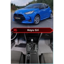 Toyota Yaris Hybrid Koyu Gri 8d Diamond Premium Deri Oto Paspas