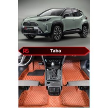 Toyota Yaris Cross Hybrid Taba Renk 8d Diamond Premium Havuzlu Deri Oto Paspas