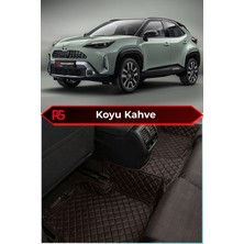 Toyota Yaris Cross Hybrid Koyu Kahve Rengi 8d Diamond Premium Deri Oto Paspas