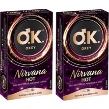 Okey Nirvana Hot 10 Lu-Isıtıcı Etkili*2 Adet