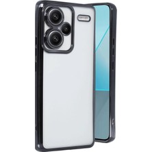 Techora Sale Mey Ithalat®   Redmi Note 13 Pro Plus Kılıf  Lensli Silikon - Siyah