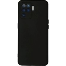Fiberliz Newface Oppo Reno 5 Lite Kılıf Nano Içi Kadife Silikon - Siyah