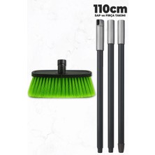 Destpak Saplı Ev Fırçası - Ekstra Kaliteli - 120CM Sap - Demonte Sap - Uzun Fırça Kılı - Oto Fırçası