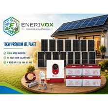 11KW Premium Jel Güneş Enerji Sistemi Paketi