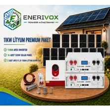 11KW Premium Lityum Güneş Enerji Sistemi Paketi
