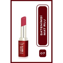 Golden Rose Mood Satiny Matte Lipstick No: 07 Berry Rouge - Nemlendirici Mat Ruj