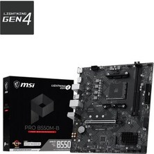 MSI Msı Pro B550M-B 4600(OC) HDMI Dp 2x M.2 USB 5gbps Matx Ddr4 Am4 Anakart