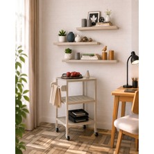 INTERBUILD REAL WOOD Interbuild Yüzer Raf Duvara Monte Yatak Odası Oturma Odası Banyo Mutfak Ofis Dekor Raf