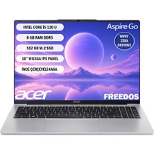 ACER ASPIRE GO INTEL CORE I5 120U   8GB 512SSD 16'' FREEDOS NX.JT2EY.001