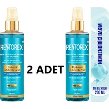 Restorex Hydra Nemlendirici Canlandırıcı Bakım Sıvı Saç Kremi 2X200 Ml-Hyaluronik Asit Glikoik Asit