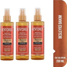 Restorex 7 Besleyici Bakım Sıvı Saç Kremi 3X200 ml