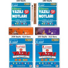 Tonguç Akademi 6. Sınıf Yazılı Denemeleri - Yazılı Notları Tüm Dersler 1. ve 2. Dönem Set 4 Kitap