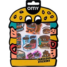 Omy Büyük Çıkartma - Burger Dekoru 15