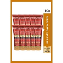 Restorex Besleyici Bakım Saç Kremi 250 ml - 7 Besleyici Yağ Göz Alıcı Parlaklık Ipeksi Yumuşaklık 10 Adet