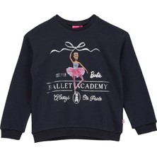 Barbie Antrasit Kız Çocuk Baskılı Sweatshirt BRB6WG-SWT6627