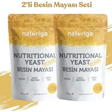 Naturiga Besin Mayası Nutritional Yeast 2'li 100 gr Yüksek Proteinli ve Yüksek Lifli Doğal Ürün
