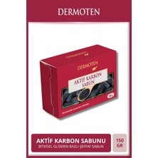 Dermoten Aktif Karbon Sabunu 150 gr – Doğal Bitkisel Gliserin Bazlı, Şeffaf ve Derinlemesine Arındırıcı