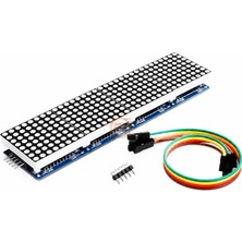 Meon Robotik Otomasyon MAX7219 4lü Dot Matrix Modül 64 Nokta LED Ekran 5V 8x8 Matris