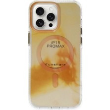 Marsilyan™-  Apple Iphone 15 Pro Max Phantom Magsafe Kapak - Gold