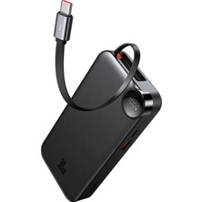 Mcdodo MC-3870 10000mAh 30W A+C Dijital Göstergeli Powerbank (Dahili USB-C Geri Çekilebilir Kablo)