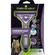‎Furminator Furminator Uzun Tüylü Kedi Tüy Tarağı Large Çok Renkli Ergonomik Paslanmaz Çelik Malzeme