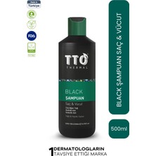 TTO Thermal Canlandırıcı Etkili Saç ve Vücut Şampuanı - Yağlı ve Kepekli Saçlar İçin, 500 ml, Bitki Özlü, Paraben İçermez