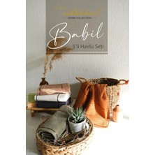 İyi Geceler İstanbul Iyi Geceler Istanbul Babil %100 Pamuk 5'li Havlu Seti