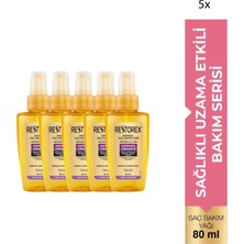 Restorex Speed Strong Onarıcı Bakım Saç Bakım Yağı 80 ml - Sarmaşık Özlü, Sağlıklı Uzama, Karşıtı 5 Adet