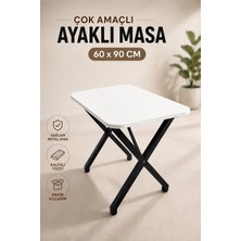 Bambeds Mobilya 60x90 X Ayak Masa Balkon Masası Ders Çalışma Masası