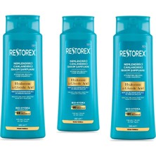Restorex Hydra Nemlendirici Canlandırıcı Bakım Şampuanı 3X500 ml - Hyaluronik Asit, Glikoik Asit
