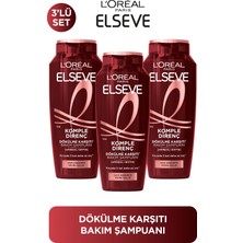 3'lü L'oréal Paris Elseve Komple Direnç Dökülme Karşıtı Bakım Şampuanı 400 ml