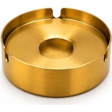 Brondoff Gold Çelik Kapaklı Kül Tabak