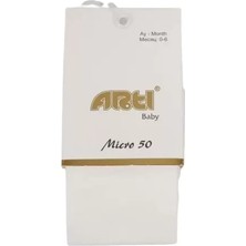 TeknoKapsül Micro Külotlu Muz Çorap 300178 Krem