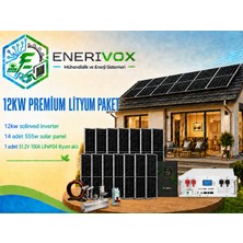12KW Premium Lityum Güneş Enerji Sistemi Paketi