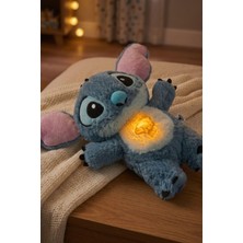 Sole 30 cm Stitch Işıklı ve Müzikli Peluş Uyku Arkadaşı – 5 Modlu Nefes Alan Gece Lambası | Sevimli Hediye Oyuncak