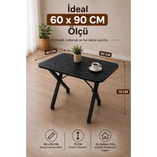 Bambeds Mobilya 60X90 x Ayak Masa Balkon Masası Ders Çalışma Masası