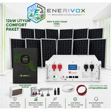12KW Comfort Lityum Güneş Enerji Sistemi Paketi