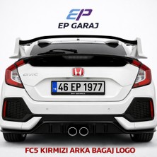 EP Garaj Otomotiv Honda Vtec Fc 5 2016-2021 Model Uyumlu Arka Bağaj Logo