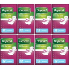 Depend Mesane Pedi Kadın Normal 12 Li 8 Paket