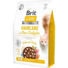 Brit Care Cat Haircare With Raw Delights Somonlu Hindili Kedi Maması 2 kg