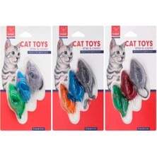 Nunbell Kedi Oyuncağı Tüylü Fare 3'lü