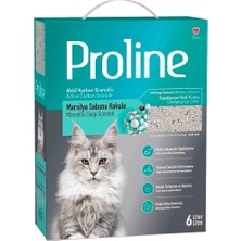 Proline Kedi Kumu Aktif Karbonlu ve Sabun Kokulu 6 Lt